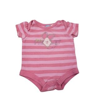 Rare Vintage Disney Piglet‎ Pooh 0-3 Months Pink Embroidered Baby Clothes